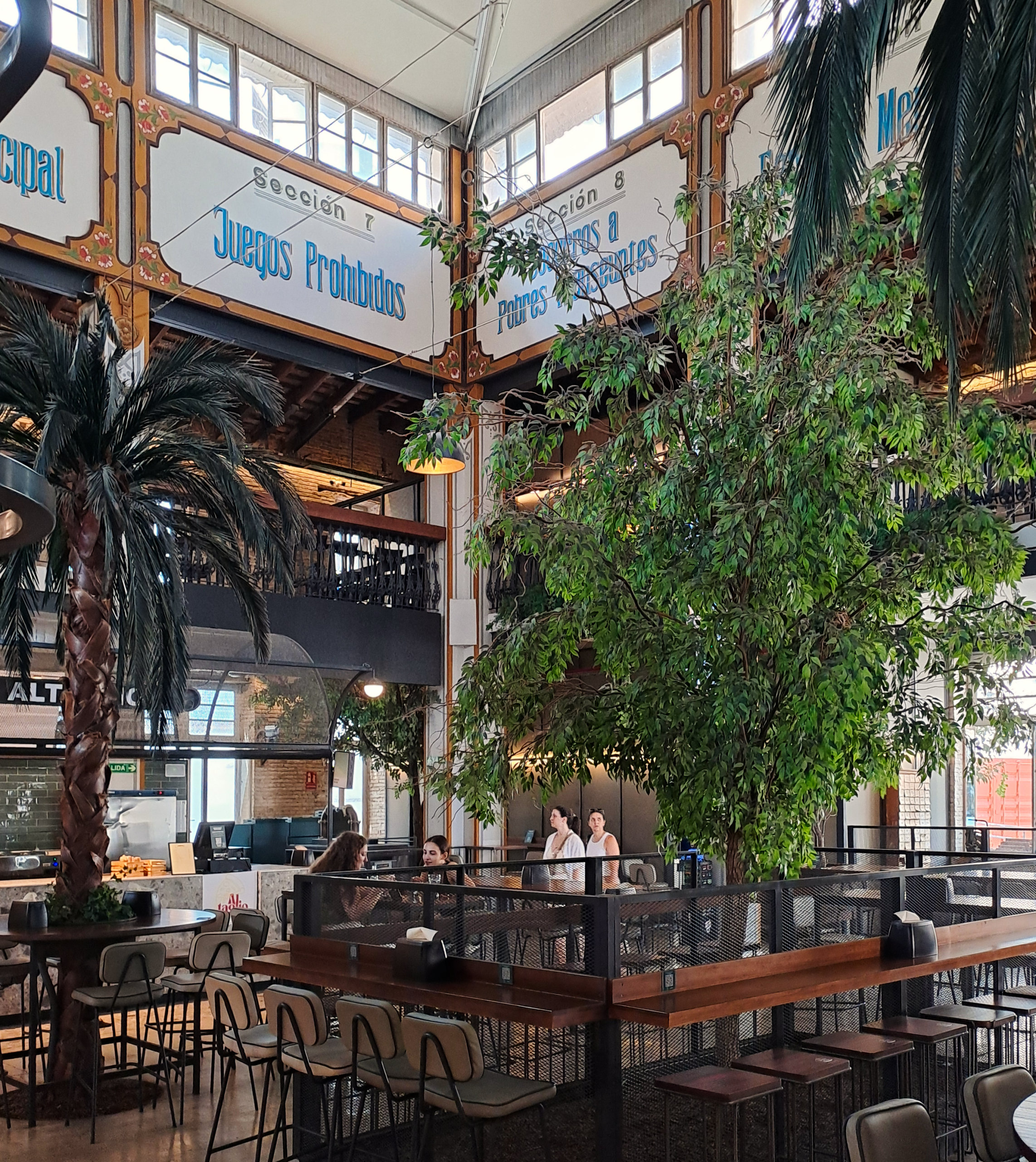 área central do mercado de la imprenta