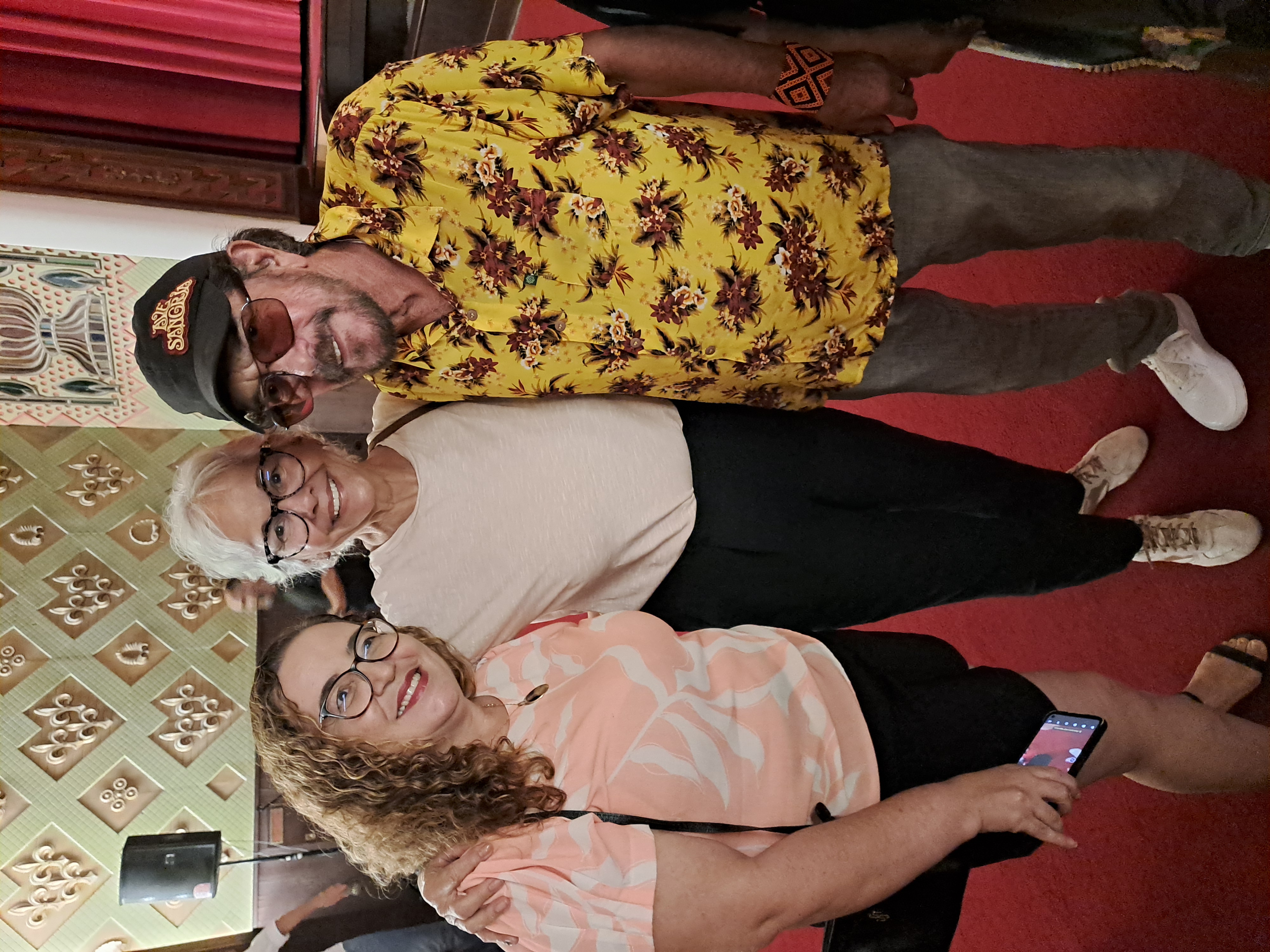 com Marco Polo, líder do Ave Sangria, e minha amiga Joselma